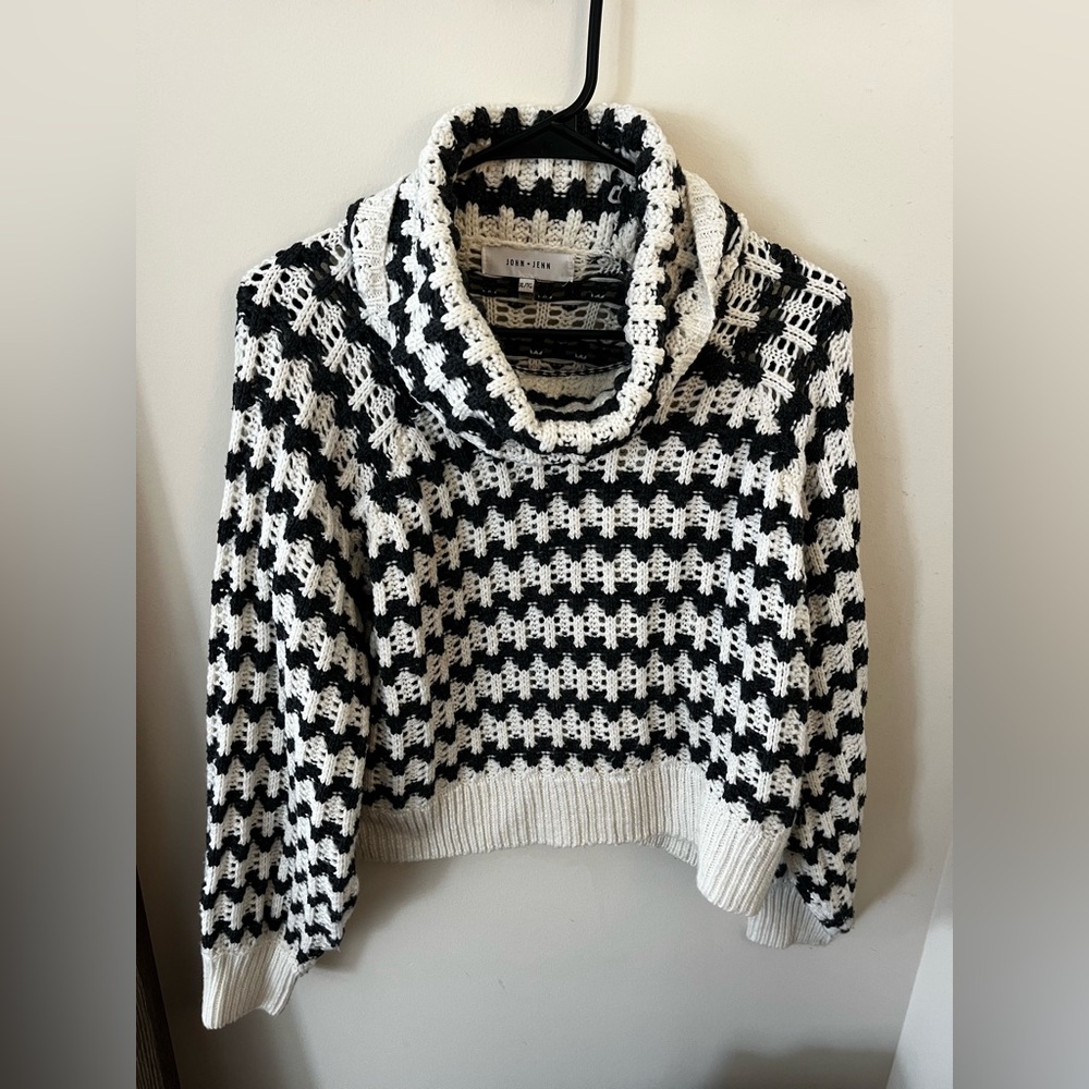 John + Jenn Striped Turtleneck Sweater